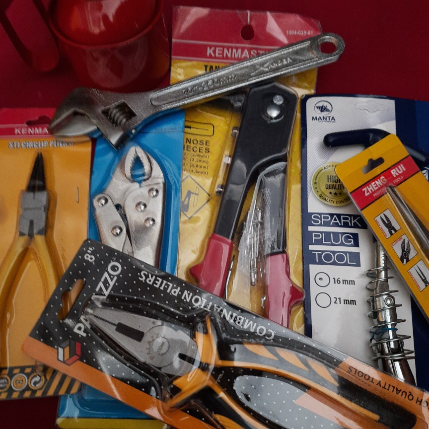 Promo Hand Riveter Tang Rivet Ripet Tembak Kenmaster Plus Mata Rivet 10 Pcs Termurah Berkualitas