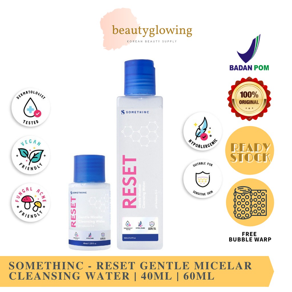 [BPOM] SOMETHINC Reset Gentle Micellar Cleansing Water 40ml | 160ml