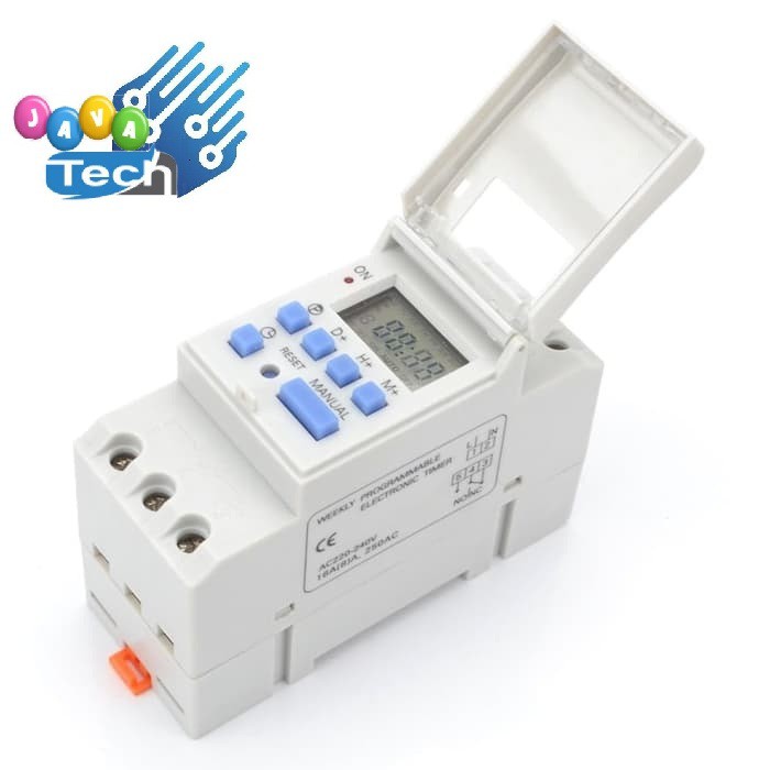 Digital Programmable Timer Switch 12VDC DIN Rail Model MCB