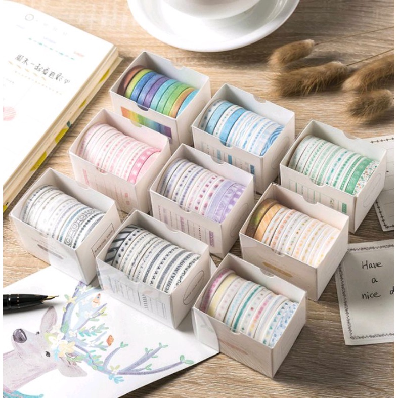 

10pcs Set watashi tape/isolasi motif