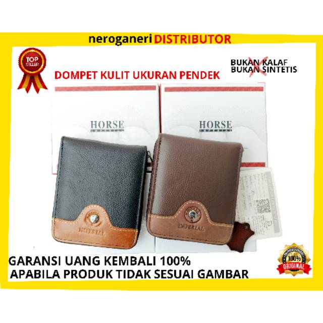 Dompet / Dompet Import / Dompet Pria Wanita Kulit Asli / Imperial Horse 024K