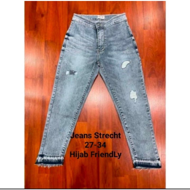 COD JL jeans line MAGNOLIA bahan melar sobek lapis size 27-34