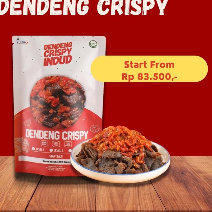 

EXCLUSIVE!Dendeng Sapi Crispy / Kering Indud 125 Gram - 250 Gram|RA4