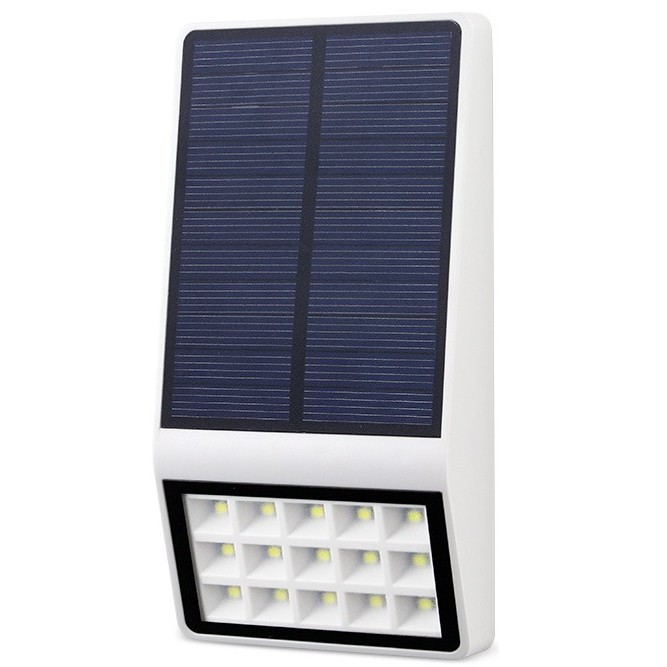 57 SL-860A - 500 Lumens Outdoor Wall Light 15 LED Solar Lamp Light