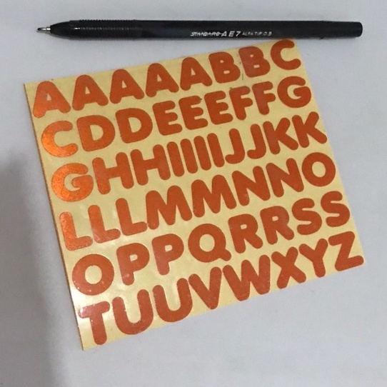

Stiker Huruf Abjad Bahan Reflektif