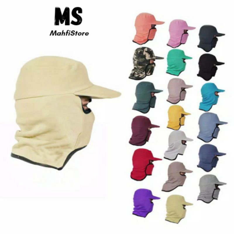 COD Topi Mancing Masker Pelindung Kepala Berkebun Tukang Petani TOPI JEPANG