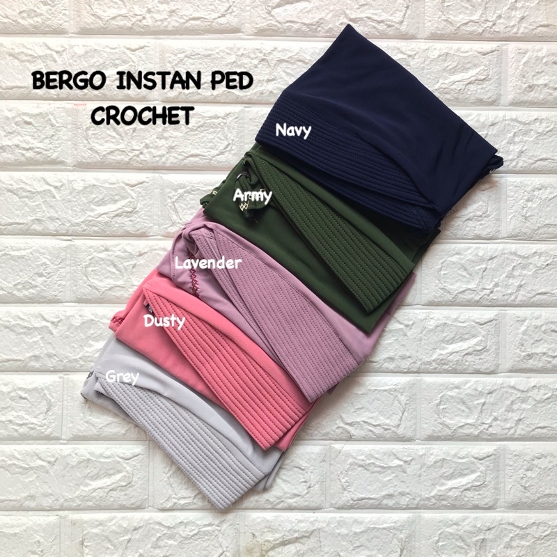 HIJAB JILBAB INSTAN PED CROCHET