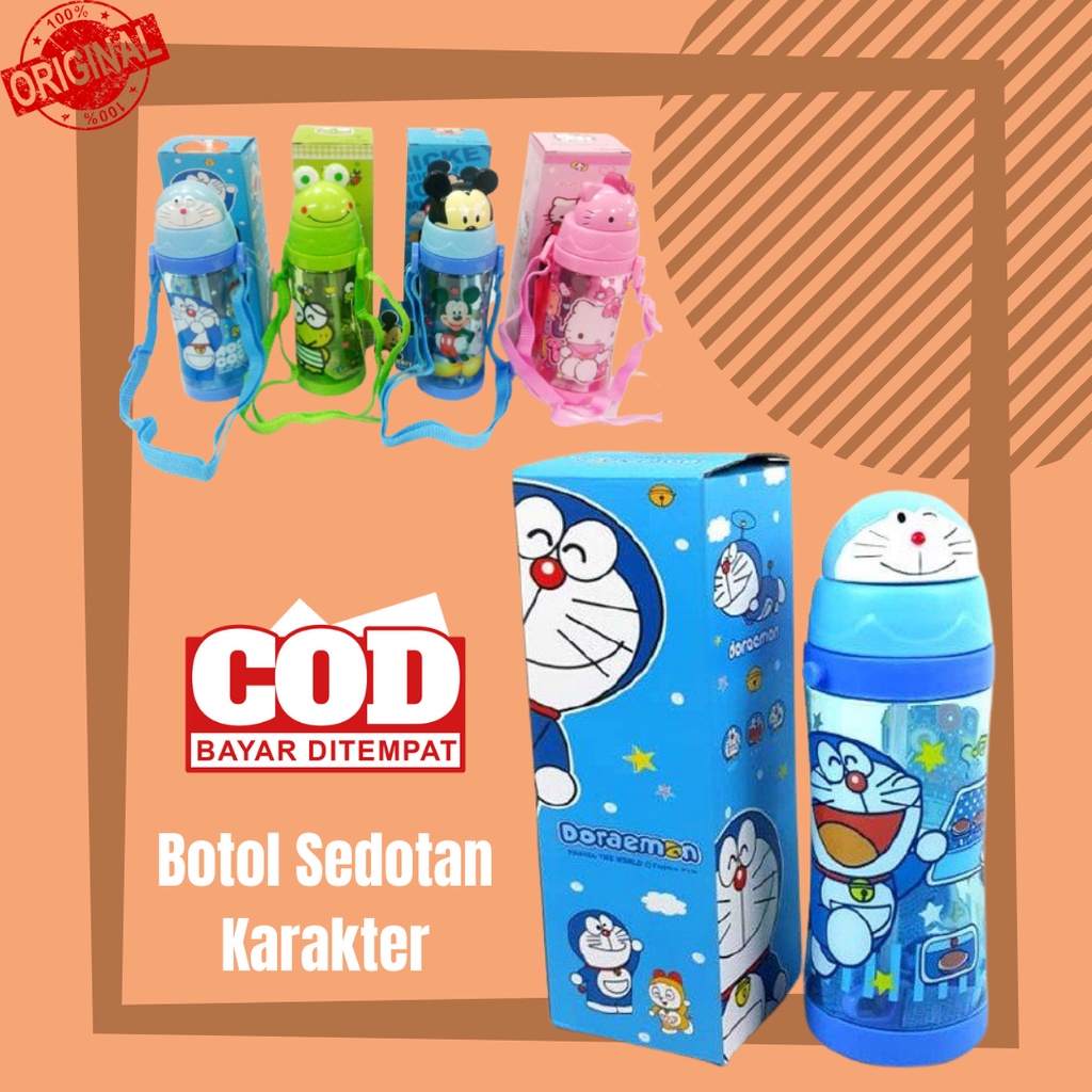 Botol Tempat Minum Anak Sedotan Karakter Lucu Murah Terbaru Tempat