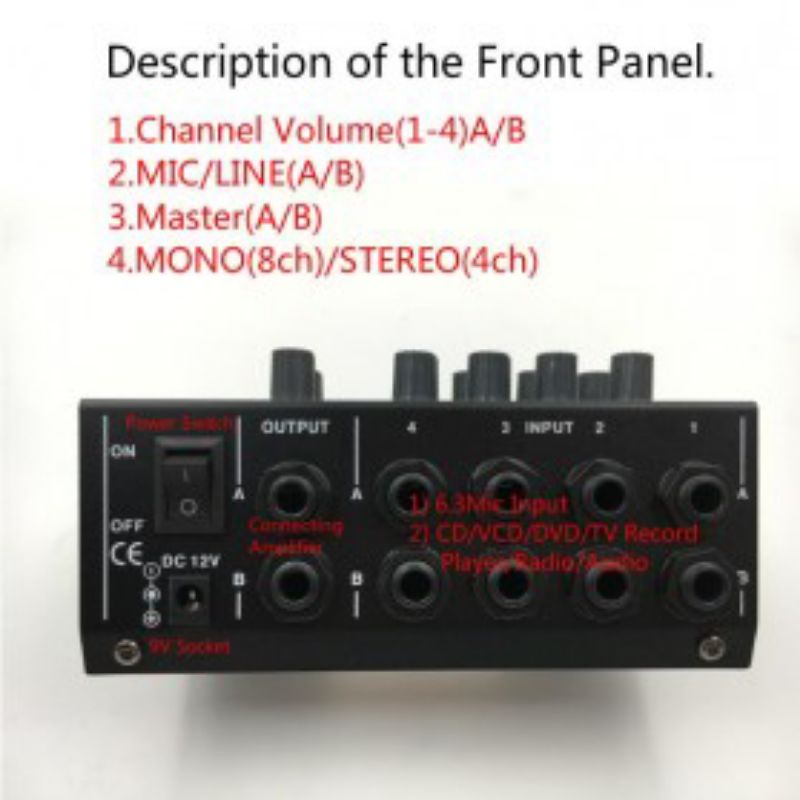 Mixer 8 Channel PROFESIONAL Soundcard 8 Channel - TAFFWARE WAITESI