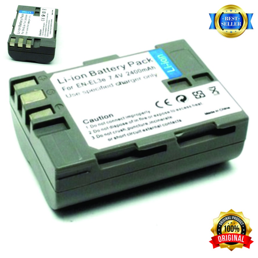Baterai Kamera NIKON EN-EL3e D100 D200 D300 D300s D50 D70 D70s D80 D800 D90 D700 DSLR