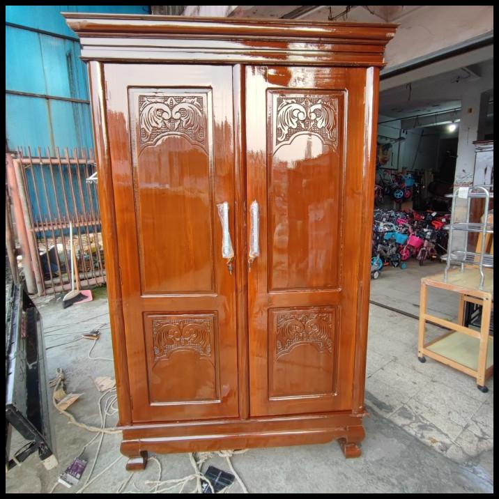 Lemari Kayu Jati 2 Pintu