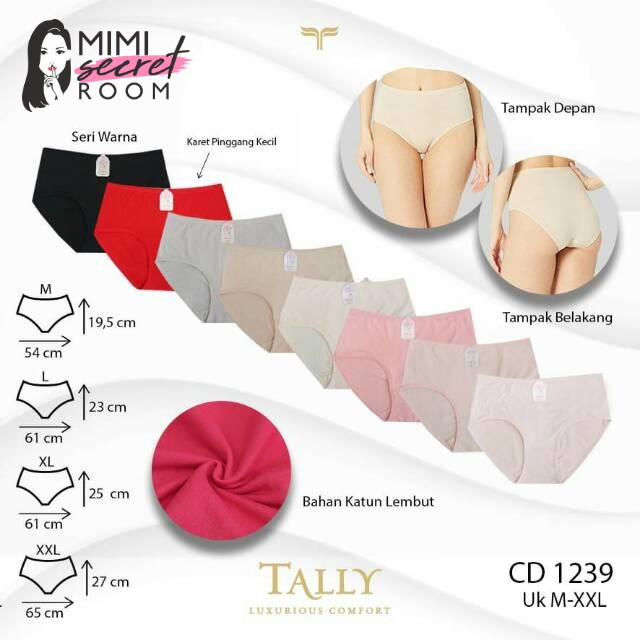 ❤ MIMI ❤ TALLY CD 9006 1239 Celana Dalam Polos Bahan Katun