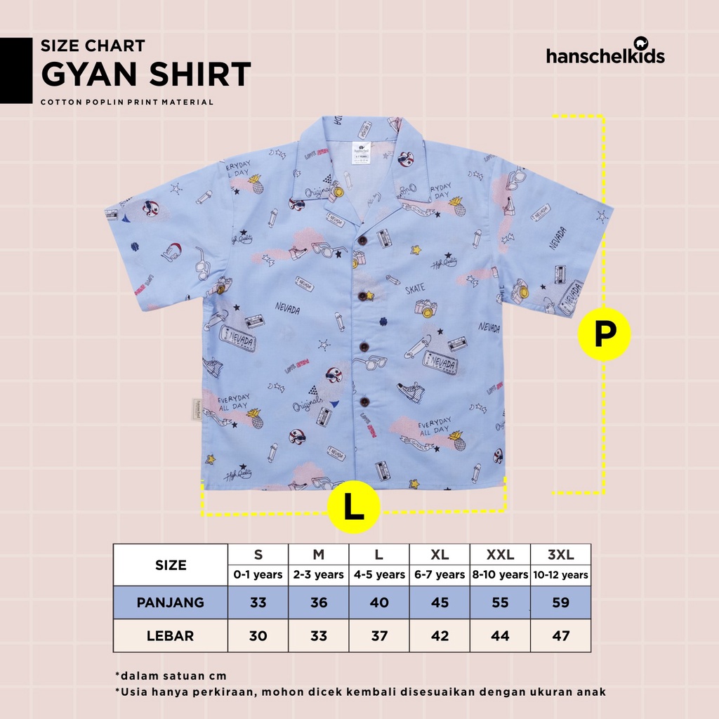 Hanschelkids - Gyan Shirt  ( Kemeja Anak | Unisex 1-12 Tahun )-5