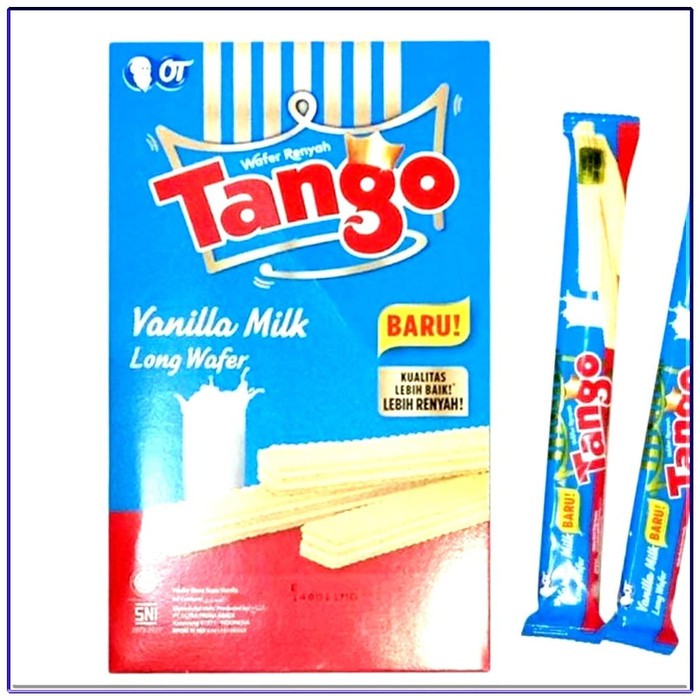 

[PACK] TANGO VANILLA / COKLAT MILK LONG WAFER Isi 20pack x 7.8g