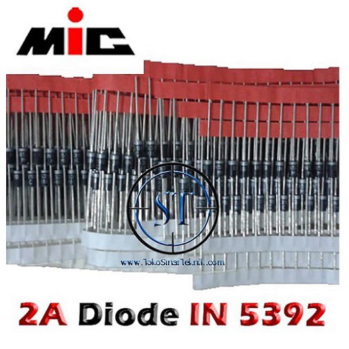 x10 Dioda 2A MIC IN 5392 1000V ISI 10 BUAH