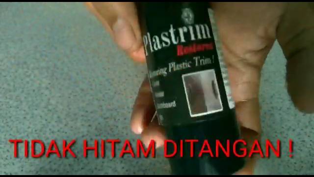 Plastrim restored, penghitam body motor, penghitam body kasar, cairan penghitam dasbor, spakbor,
