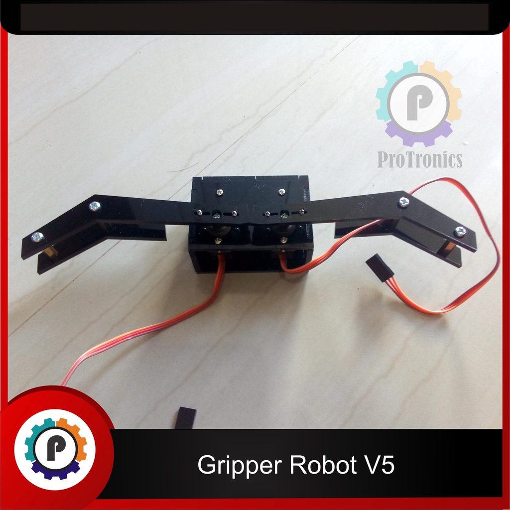 Jual Robot Capit Gripper Robot V5 include servo | Shopee Indonesia