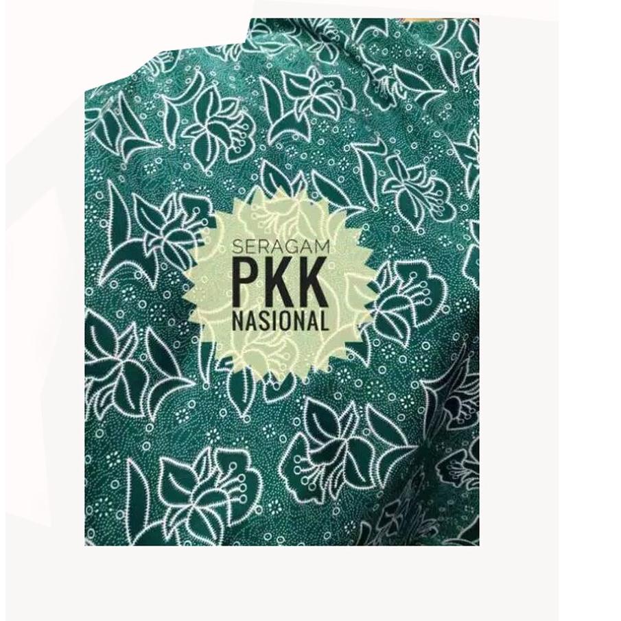 Lagi Tren.. Bahan Kain Batik PKK Nasional 300 cm Warna Hijau Seragam Batik Ibu Ibu PKK Nasional Hija