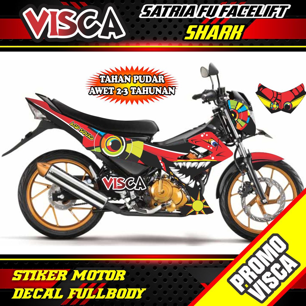Decal Satria Fu Facelift 2014 Full Body Stiker Satria Fu Facelift 2014 Full Body Striping Satria Fu 