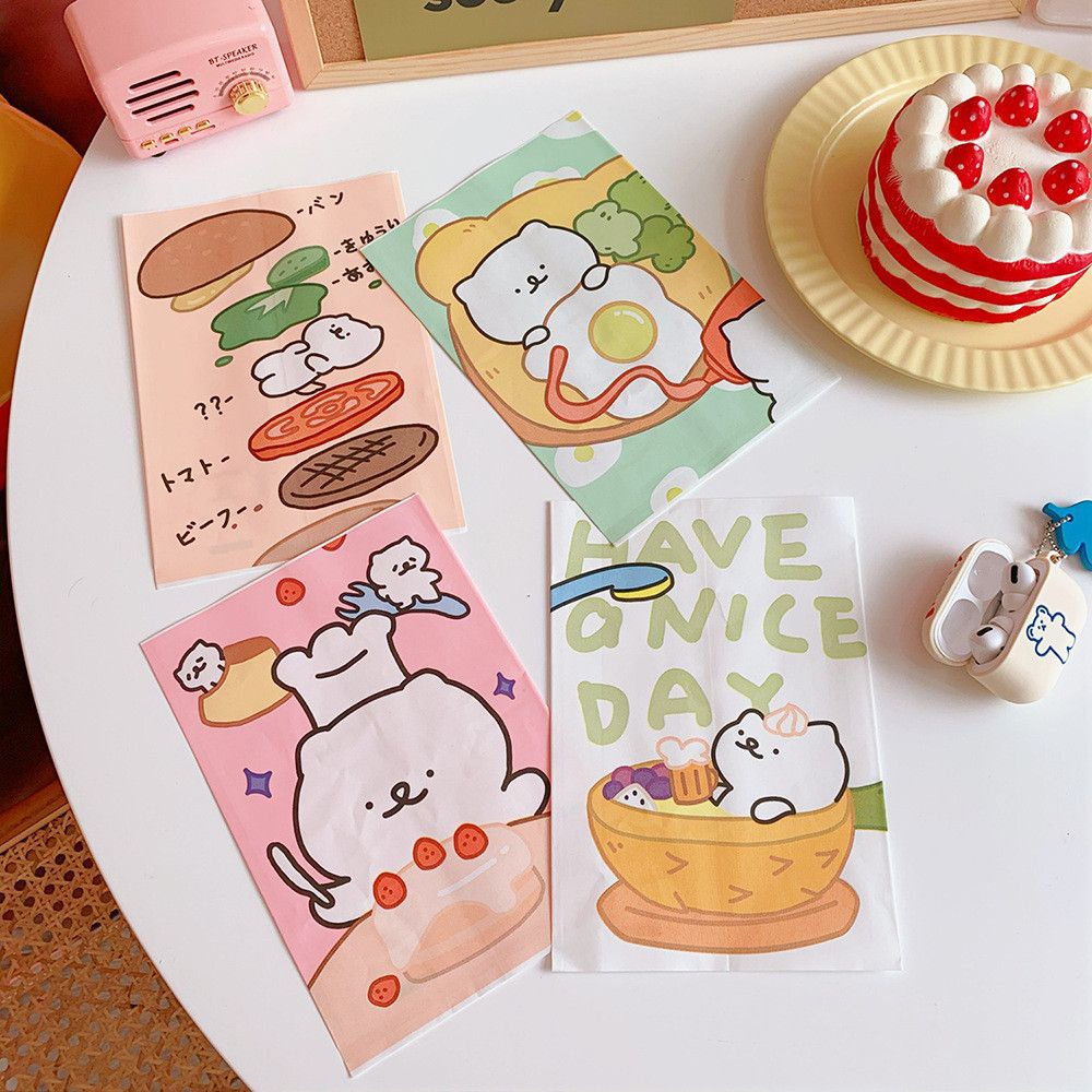 

Kantong Penyimpanan Kertas Sederhana Kartun Lucu / Tas Kertas Tas Penyimpanan Lucu Kartun Mini Snack Permen Beruang Tas Hadiah Ulang Tahun