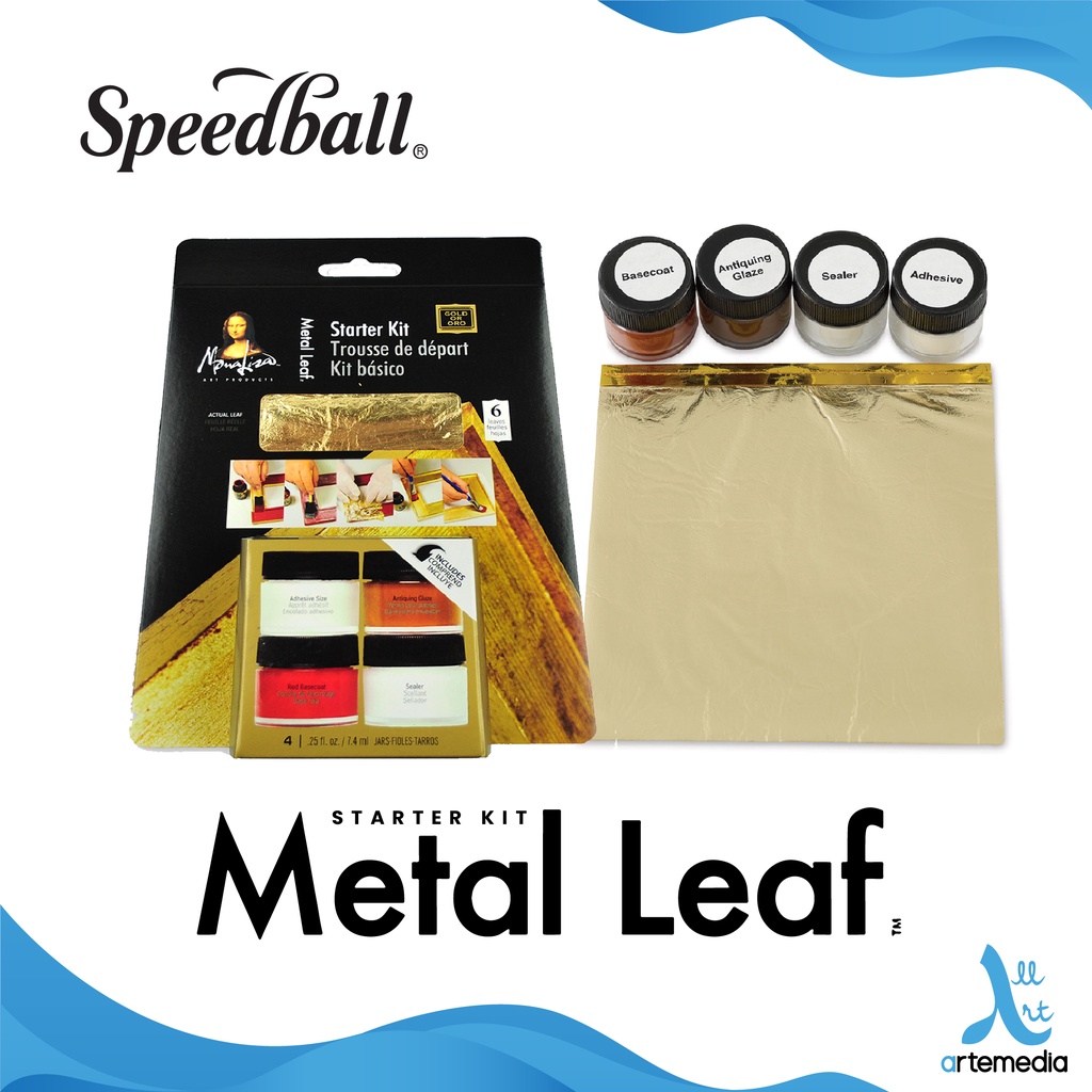

Speedball Mona Lisa Starter Kit Metal Leaf Logam Set