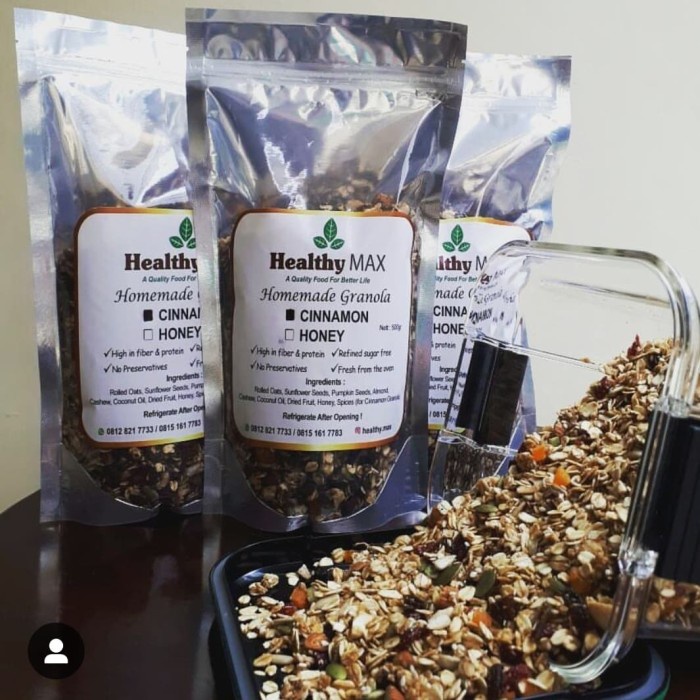 

Jual Healthy Max Granola Honey 500 Gram - Coklat