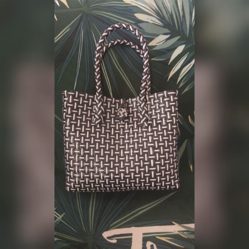 Tas jali/anyaman handmade - XS bw