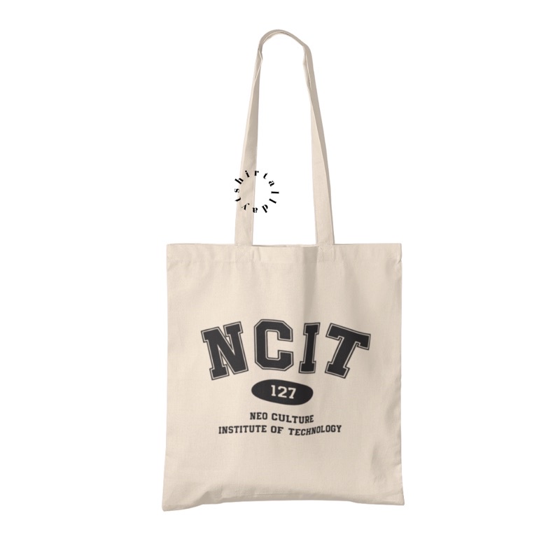 Tote Bag Tas Belanja Kanvas Natural Katun Bisa Custom Desain NCIT [tshirtallday]