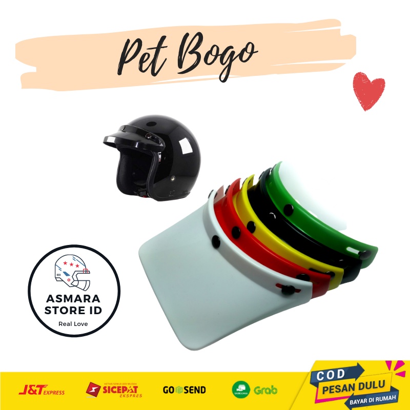 TOPI HELM BOGO MURAH PET BOGO KEREN MODEL PANJANG KANCING TIGA