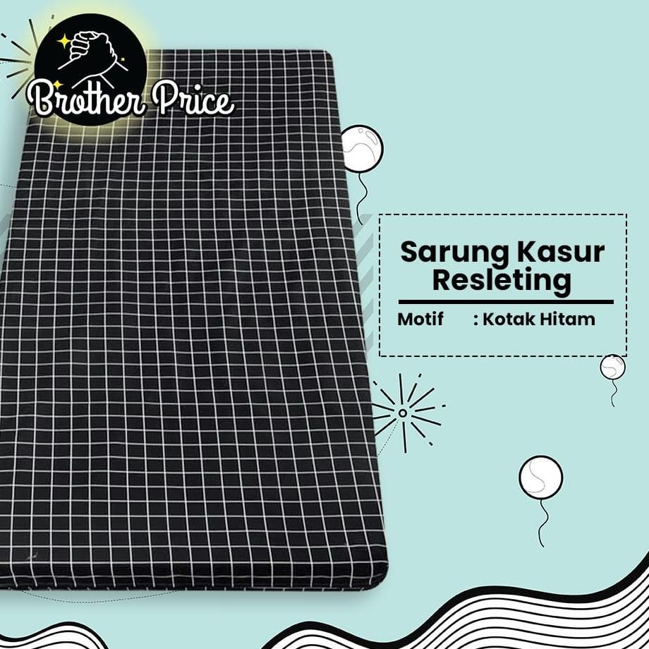 Sarung Kasur Busa Resleting kotak Terlaris 90x200x15 - Sprei Resleting No 4