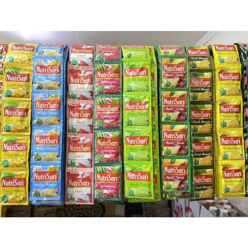 

Nutrisari bubuk renceng isi 10 sachet