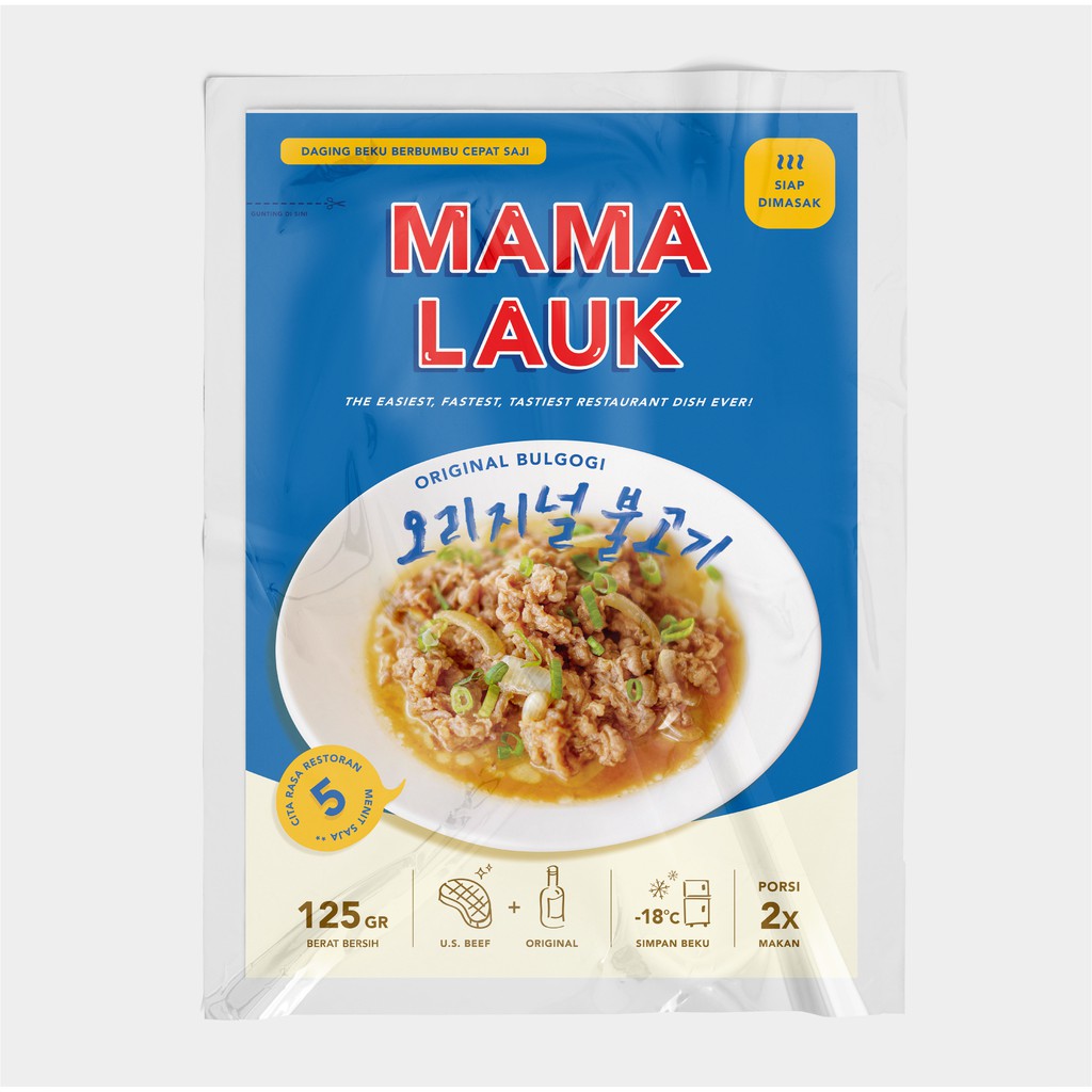 

Original Bulgogi Daging Sapi Lauk Siap Saji Mamalauk - 125 GR