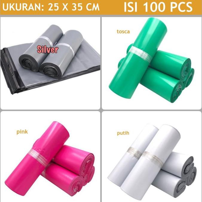 

aiGooTan Plastik POLYMAILER (isi 100 pcs) 25 x 35 cm Kantong Olshop aig00 Ayo Beli