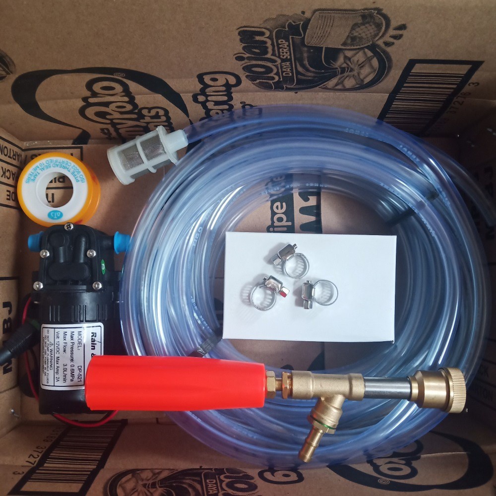 Alat Cuci Motor Mobil AC Steam Stim Mini Pompa DC 70 Psi