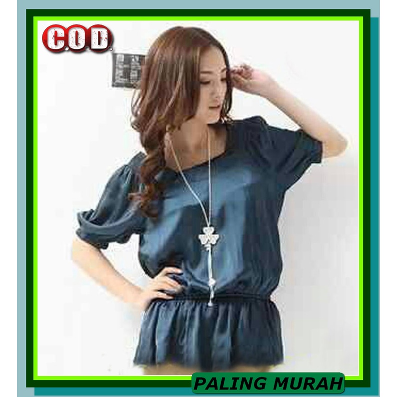 Zaza_Fashion Baju Atasan Wanita Terbaru 2021 Import Real Pict Blo MG763 [Blouse Tina Sw] Blouse Wani