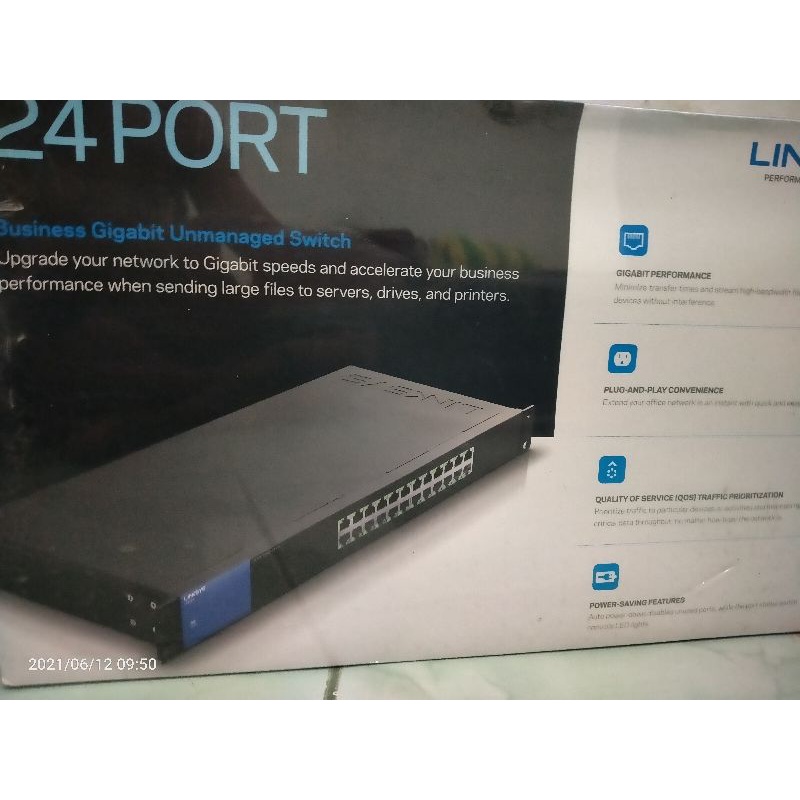 linksys lgs124 24 port business gigabit switch