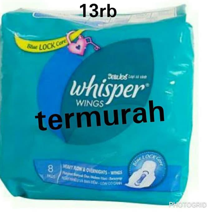 BIG SALE! whisper/whisper heavy flow&overnight wing/pembalut/whispernight/isi 8