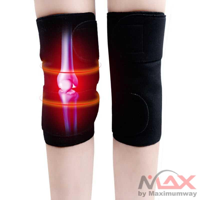 TaffSPORT Pelindung Lutut Terapi Magnetik Knee Pad - A-7720 Warna Hitam