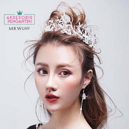 [PRODUK FAVORIT] AKSESORIS PENGANTIN MAHKOTA BRIDAL HEADPIECE WEDDING MRW019