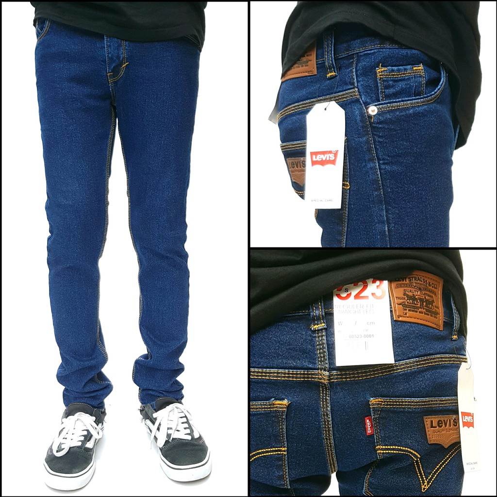 Celana Besic Jeans Standar Pria / Celana Jeans Panjang Big Size Jumbo 40 (Bisa bayar di tempa/COD)