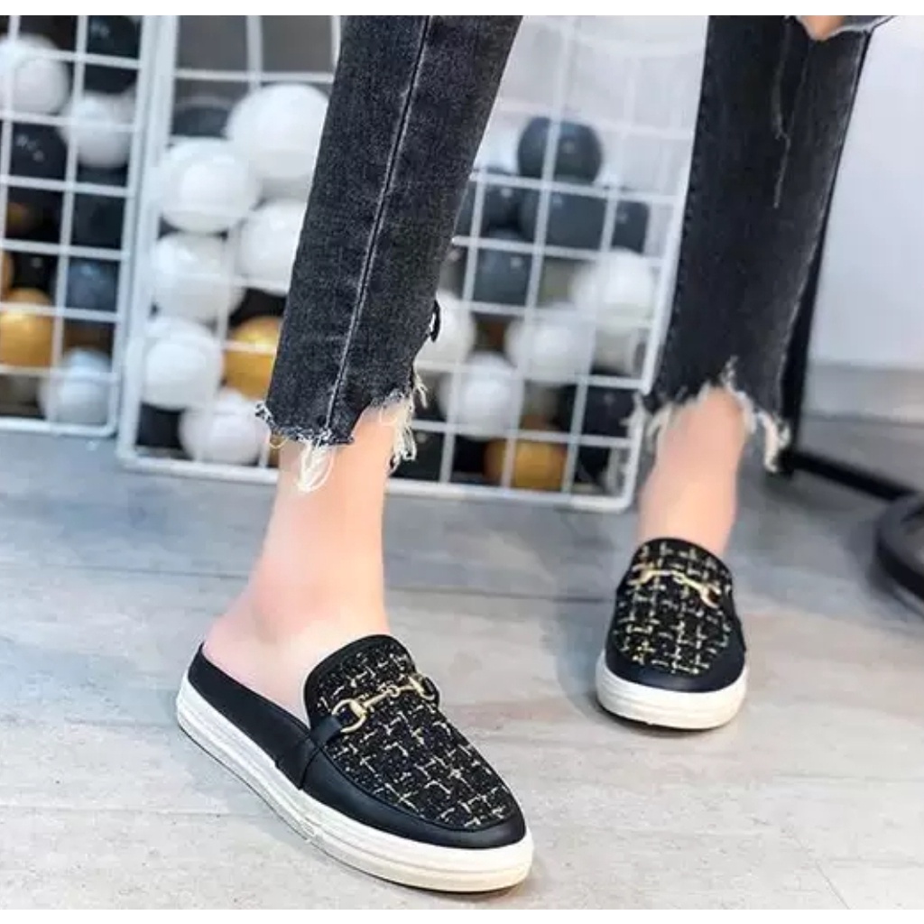 SN6188 agi2243 Sepatu Slip On Wanita Fashion Import