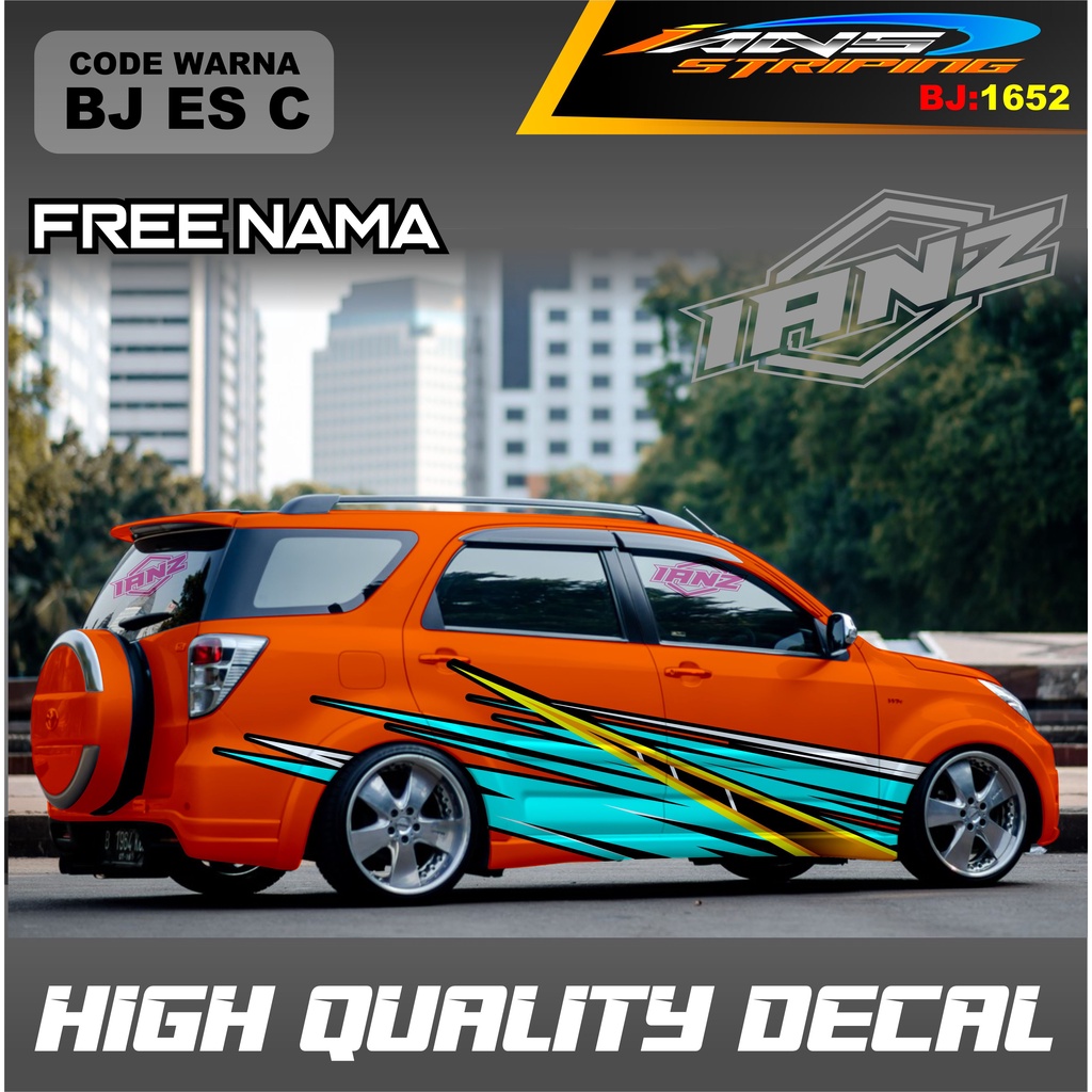 VARIASI STICKER DECAL MOBIL TERIOS / VARIASI STICKER DECAL MOBIL AVANZA XENIA INNOVA / DECAL STIKER GRAND LIVINA