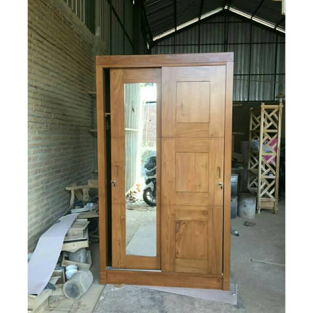 Lemari pakaian pintu sliding almari pakaian minimalis