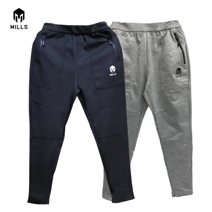 Pakaian Olahraga Pria Mills Celana Training Core Long Pants Thunder 1.0 7005