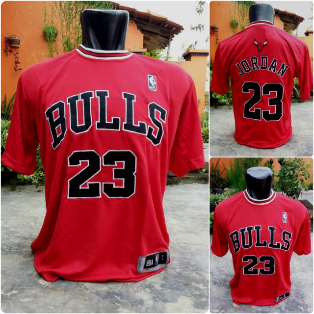 Jersey Basket Bordir Lengan Pendek Jordan