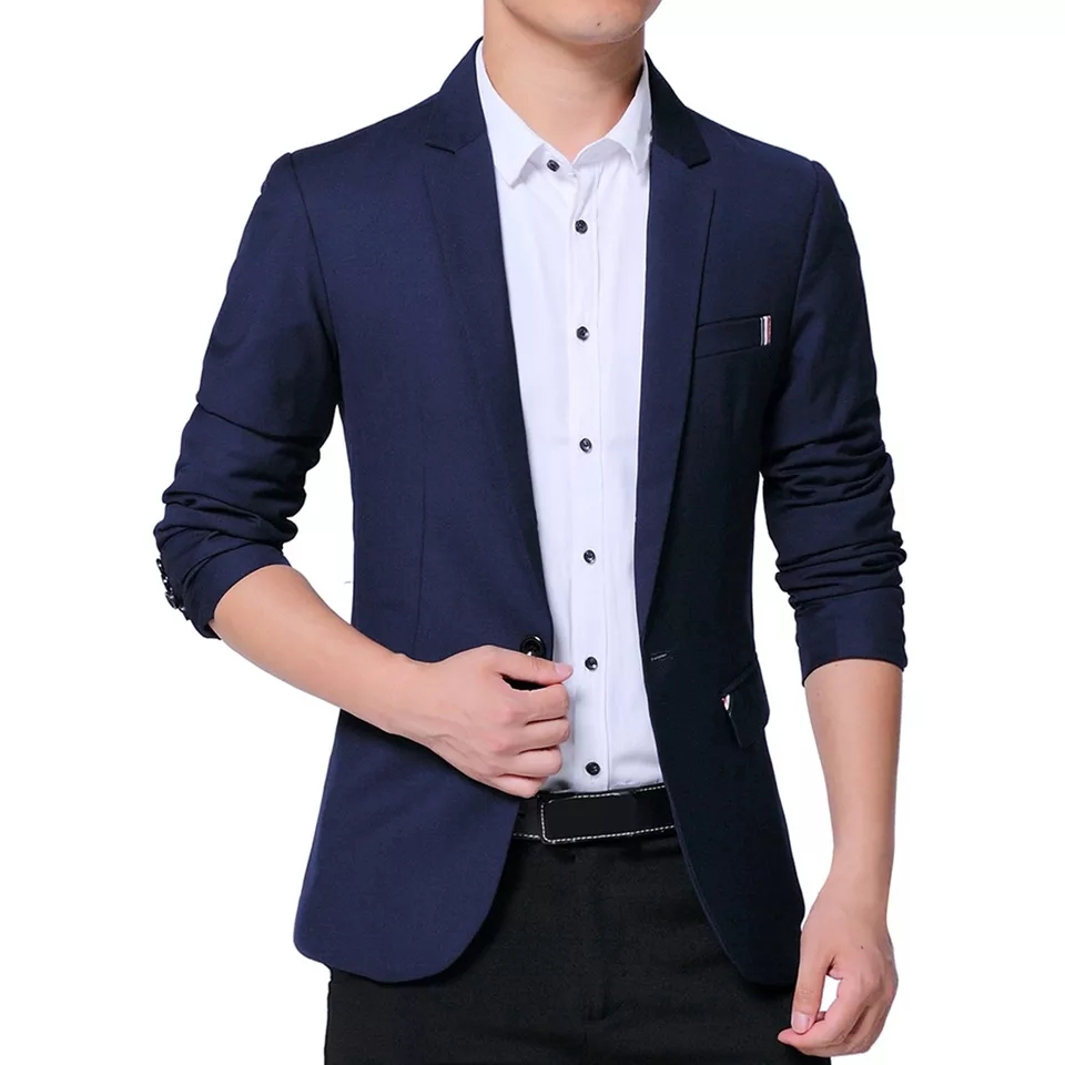 [JAS BLAZER JASTIN SC]Jas Blazer Pria Katun