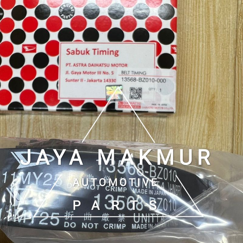 Timing Belt Sabuk Timing Daihatsu Xenia 1.0 1000cc asli