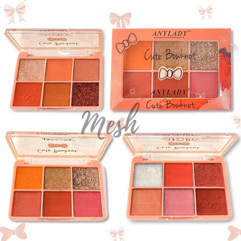 CUTE BOWKNOT - Anylady 6 Color Mini Eyeshadow 811 any lady Eye shadow