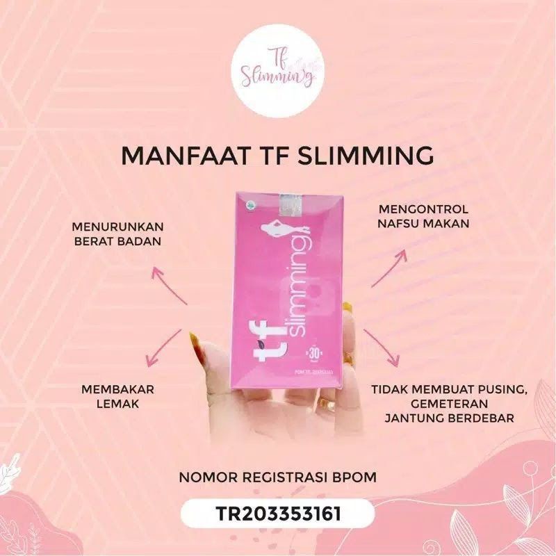 (Harga Promo 100% ORI) Obat Pelangsing ampuh sudah Bpom | Slimbeaute TF Slimming Pink BPOM 30 kapsul