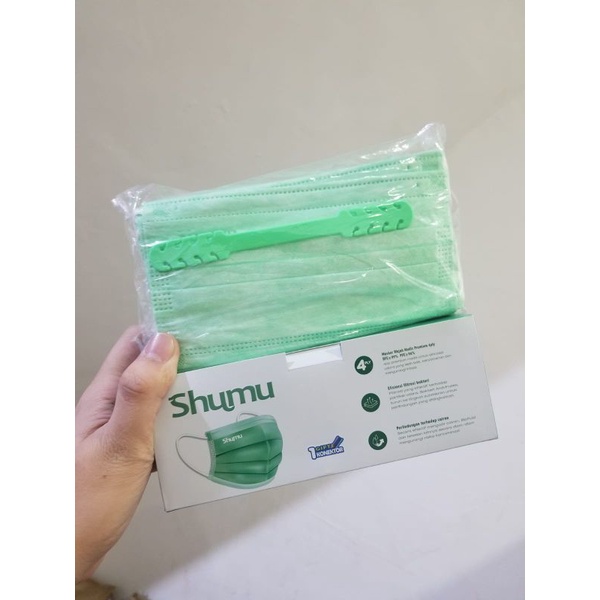 MASKER SHUMU PREMIUM MEDIS 4PLY 1KOTAK ISI 40PCS BFE 99% ISO EMBOS SHUMU